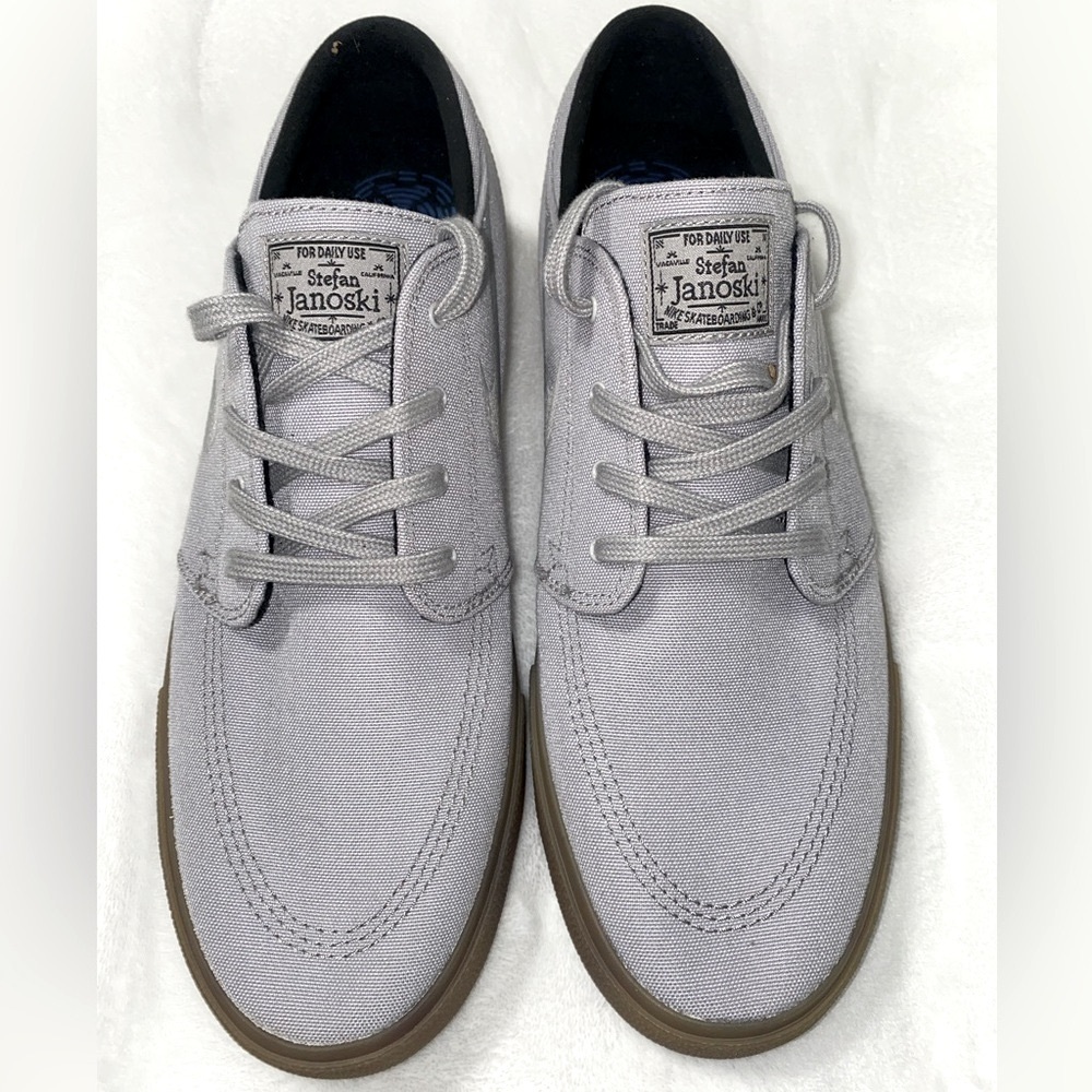 NWOT Nike Skateboard Zoom Janowski Canvas RM Grey size 12 - Picture 3 of 7